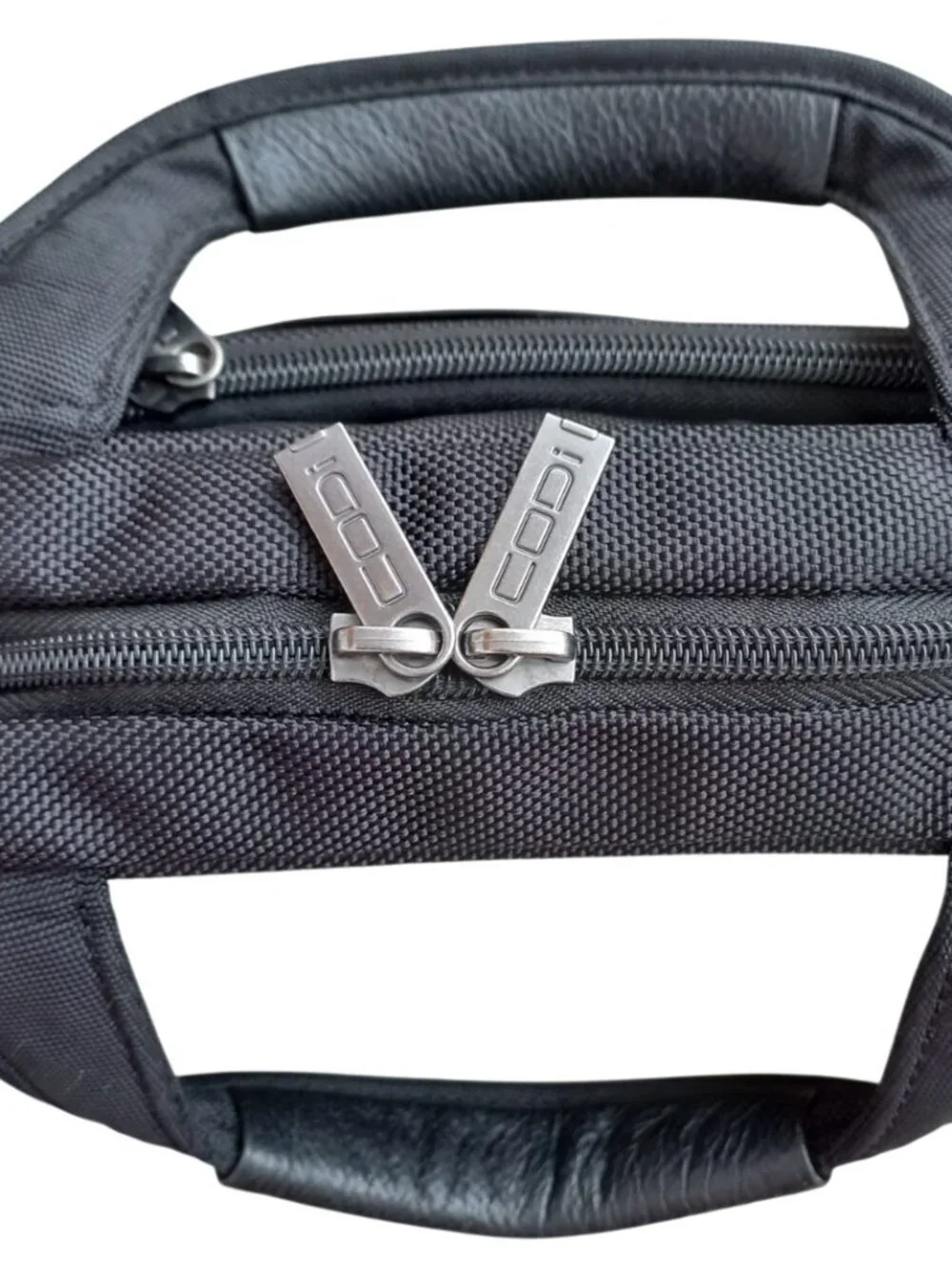CODi Black Professional Briefcase Laptop Bag Structured Work Business Travel Cas